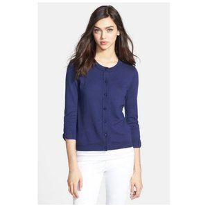 Kate Spade 'Somerset' Cotton Cardigan in NAVY (M)